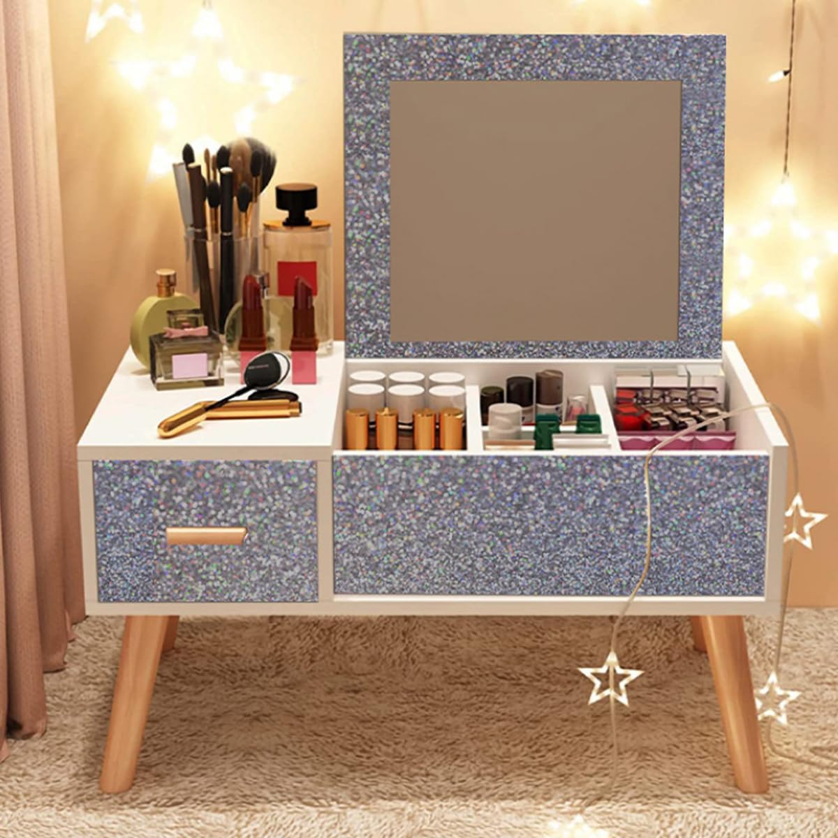 Frise de papier peint, bordures de papier peint auto-adhésives, bordures de papier peint, 4 mx 45 cm, rouleau de papier peint auto-adhésif à paillettes, décorat
