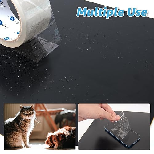 Miniatura 3 de Art3d 6 rollos de cinta de sellado de cartón resistente, cinta de embalaje transparente, 1.88 pulgadas x 55 yardas, 2 mil de grosor