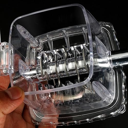 Miniatura 6 de Tnfeeon Trituradora de hielo portátil de 1.25 L, trituradora de hielo manual de manivela, máquina picadora de hielo afeitada manual para uso en