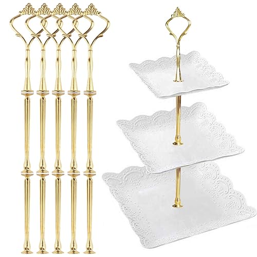 3 Tier Tiered Tray Hardware Kits Fruit Cake Plate Handle