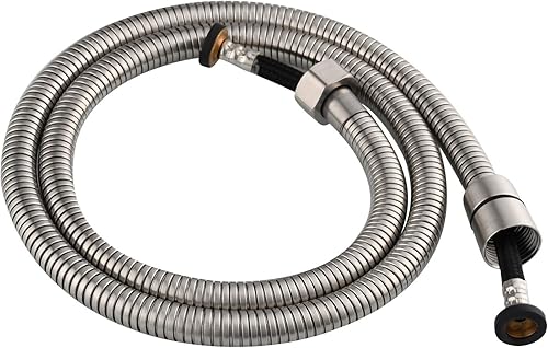 Miniatura 7 de CIENCIA Manguera de ducha RV de 4.9 ft de acero inoxidable flexible de repuesto con accesorios de latón, FHA018