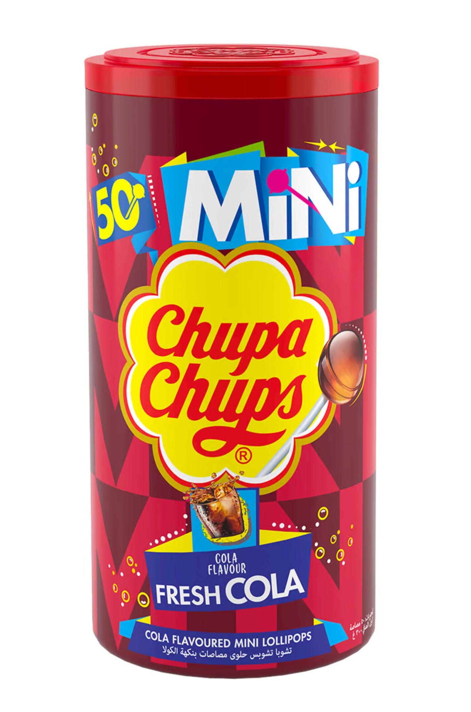 Chupa Chup Minis Fresh Cola Mini Lollipops Flavoure 50 Units Jar 300g (Imported) (B0CZJQB9PX) Amazon Price History, Amazon Price Tracker