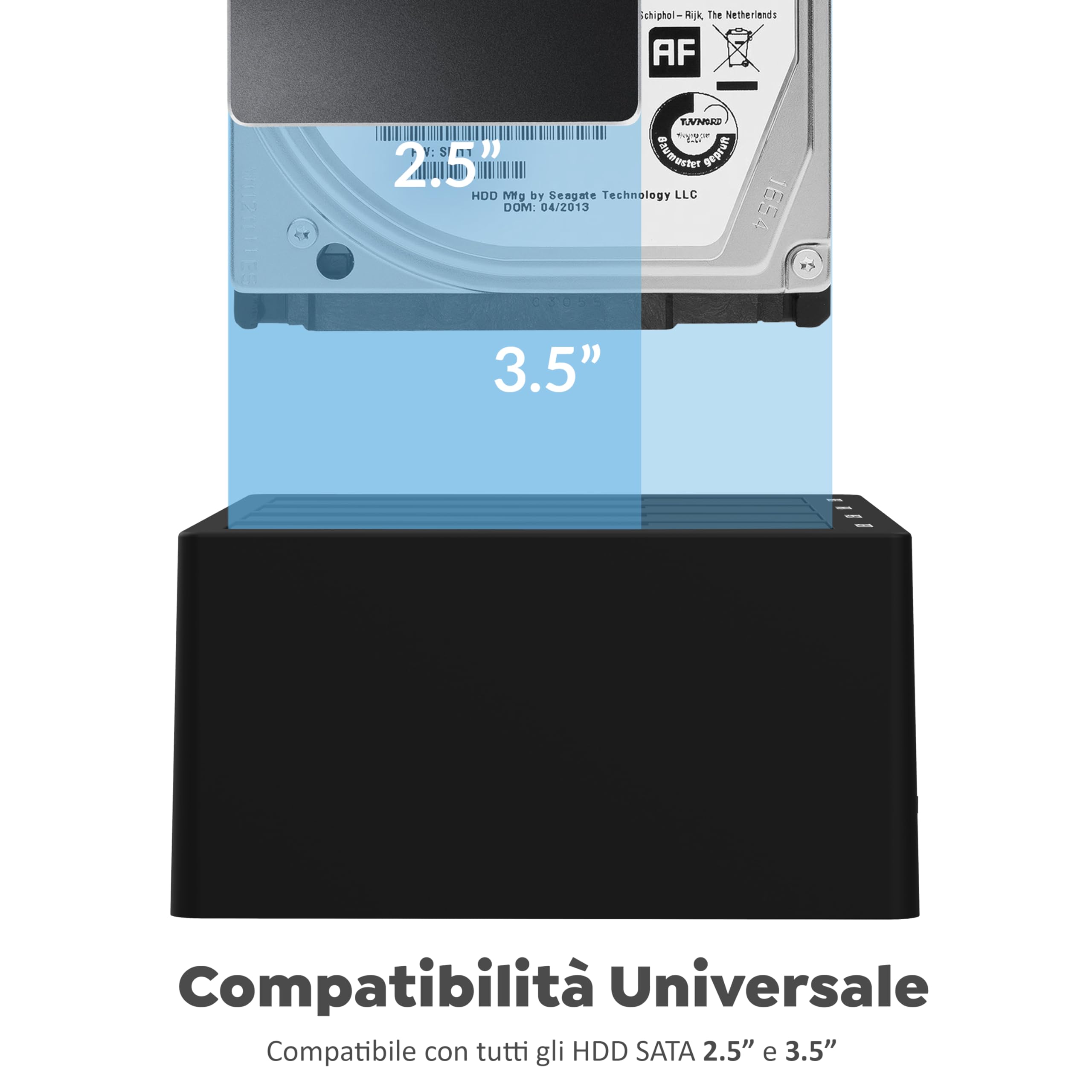 SABRENT Docking Station 4 bay USB 3.0 SATA SSD/HHD 2,5”/3,5” (DS-U3B4)