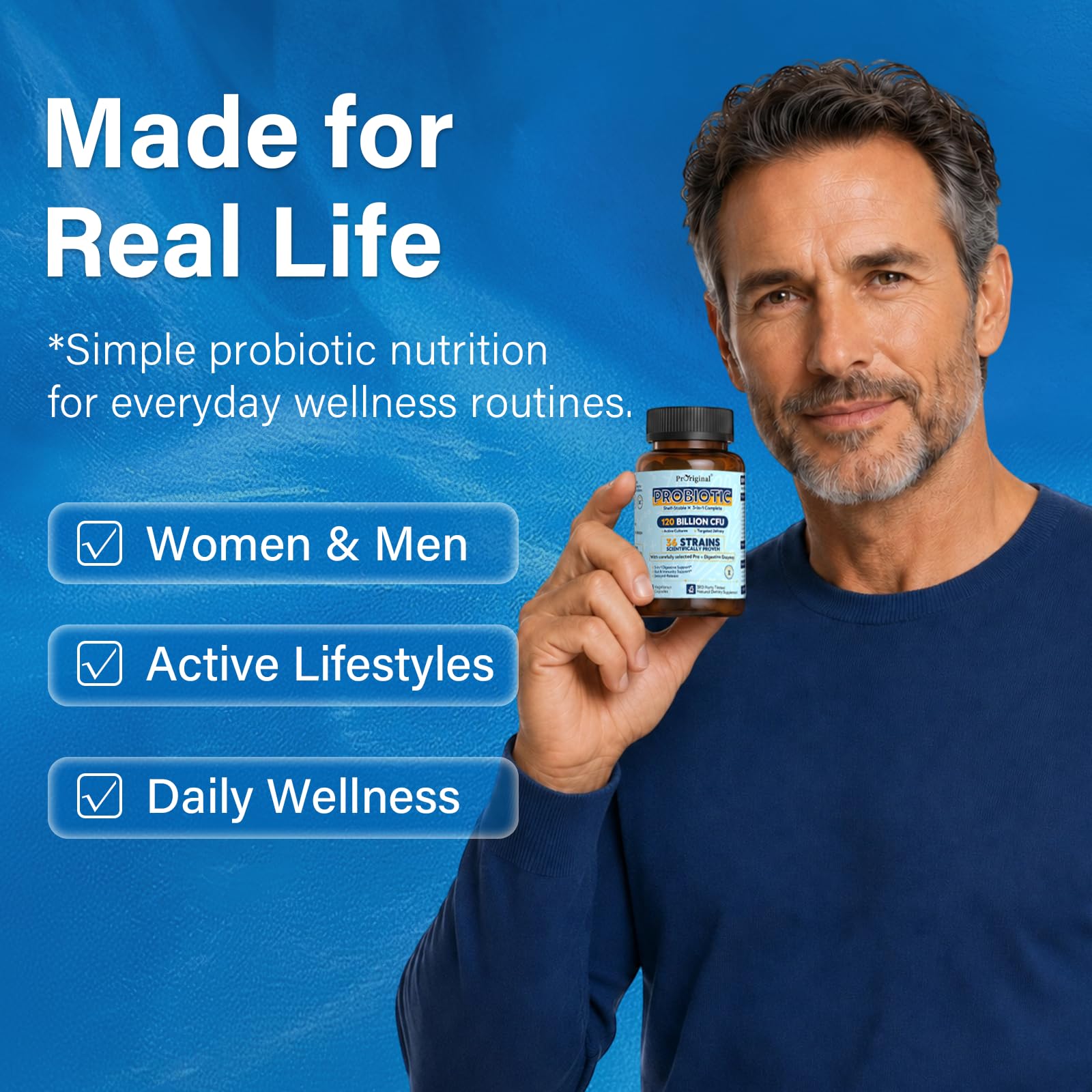 Probiotics for Women & Men 120 Billion CFU with 36 Strains, 30 Caps — Amazon image 6