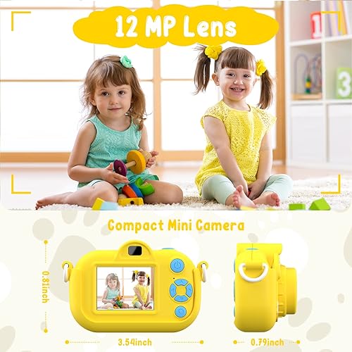 Miniatura 4 de WEDNKOLY Cámara para niños selfie mejorada regalos de cumpleaños de Navidad para niños y niñas de 3 a 9 años cámara de video digital HD para niños