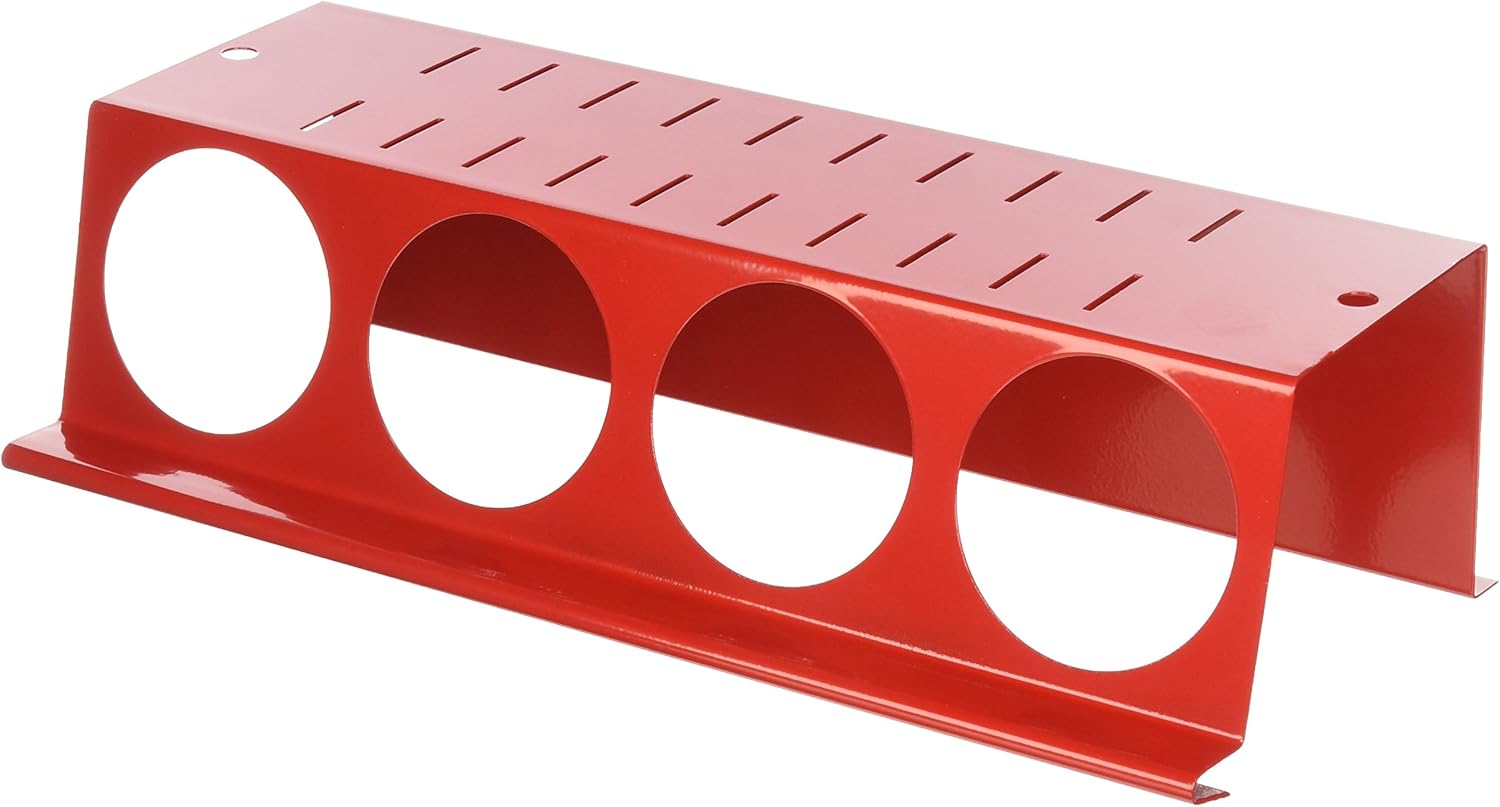 Wall Control Pegboard Spray Can Holder Bracket and Aerosol Can Organizer Pegboard and Slotted Tool Board - Black (Pack of 6)