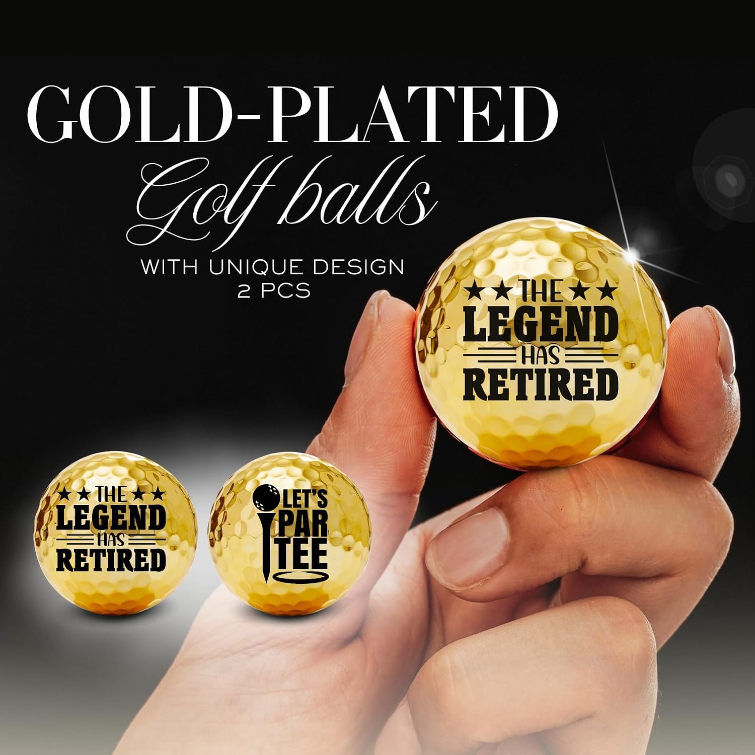 Onebttl Golf Retirement Gifts For Men, Golfing Accessories Gifts with 20oz Tumbler, Golden Golf Balls, Pen, Perfect Gifts Set for Golfers, for Retirement Parties, Father's Day, Birthday - Find Me