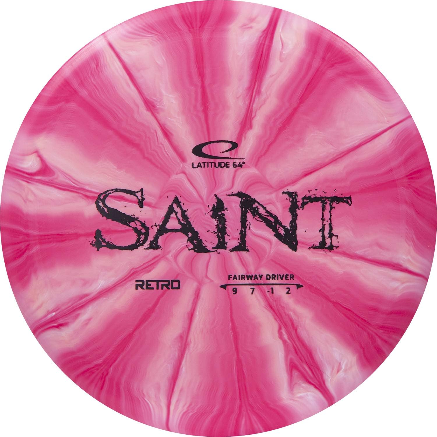Latitude 64 Retro Saint Disc Golf Fairway Driver | Slightly Overstable Disc Golf Driver | Grippy Base Plastic | Fairway Driver Disc Golf Disc | Frisbee Golf Driver | 170g+