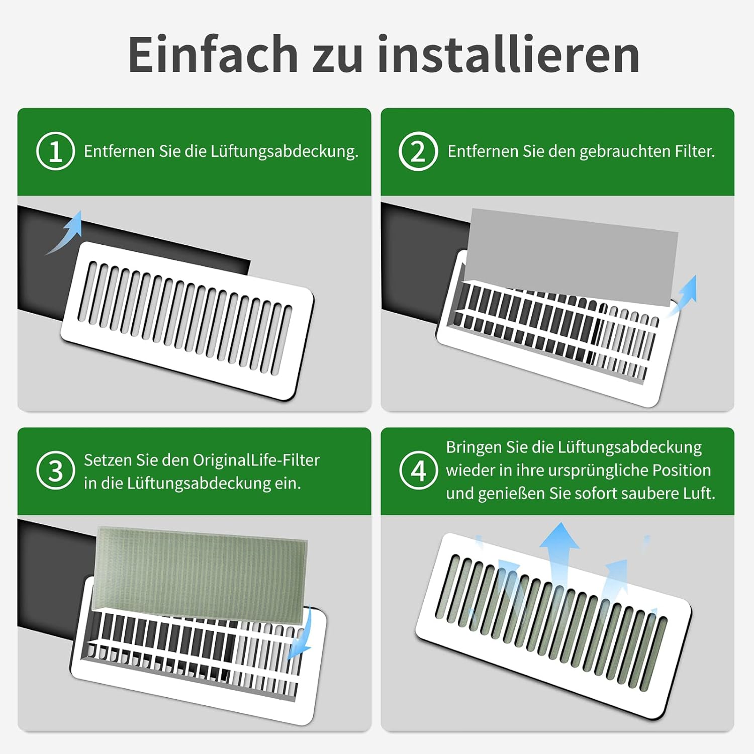 Opțiuni de instalare a filtrului