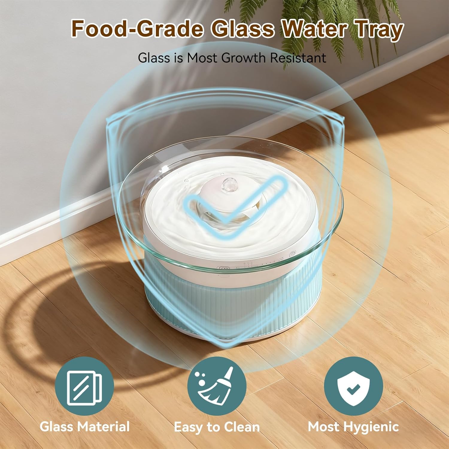 Fuente de agua para gato de 2,5 l, sin filtro, sin filtro, con detector de movimiento, separación de aguas residuales y siempre agua fresca, 4000 mAh, bomba de agua silenciosa, bandeja de