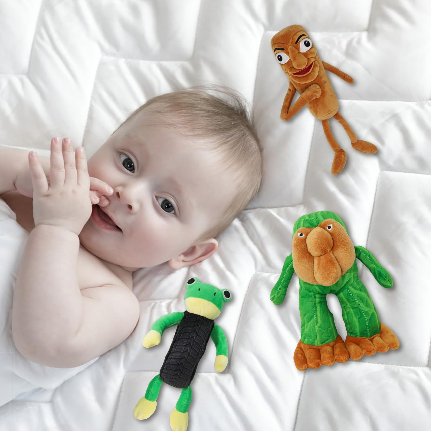 Italian Brainrot,Tung Tung Tung Sahur Plushies Toy 16inch for Fans Gift, Soft Stuffed Animal Pillow for Home Kids' Bedroom Decor, Birthday Christmas Choice for Boys Girls (8PACK)