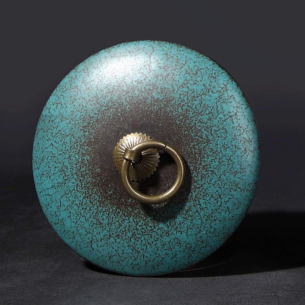 BIUDECO Posacenere in Ceramica Coperto Antivento Verde