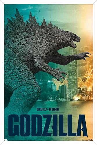 Vista 40 de Trends International Godzilla vs Kong - Póster de pared Godzilla, 34 pulgadas de largo x 22.4 W, versión premium sin marco