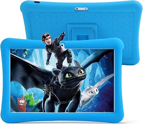 Tableta para niños, Android de 10 pulgadas para niños, 4 GB de RAM 64 GB ROM, pantalla táctil IPS HD de 1280 x 800, tableta con control parental,