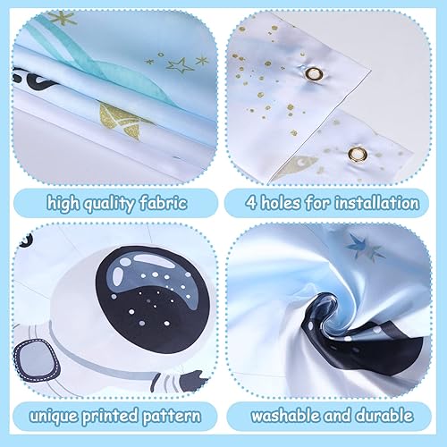 Miniatura 2 de Serencatcher Juego de lanzamiento del espacio exterior, juegos de lanzamiento de bolsas de frijoles del sistema solar con telón de fondo para juego