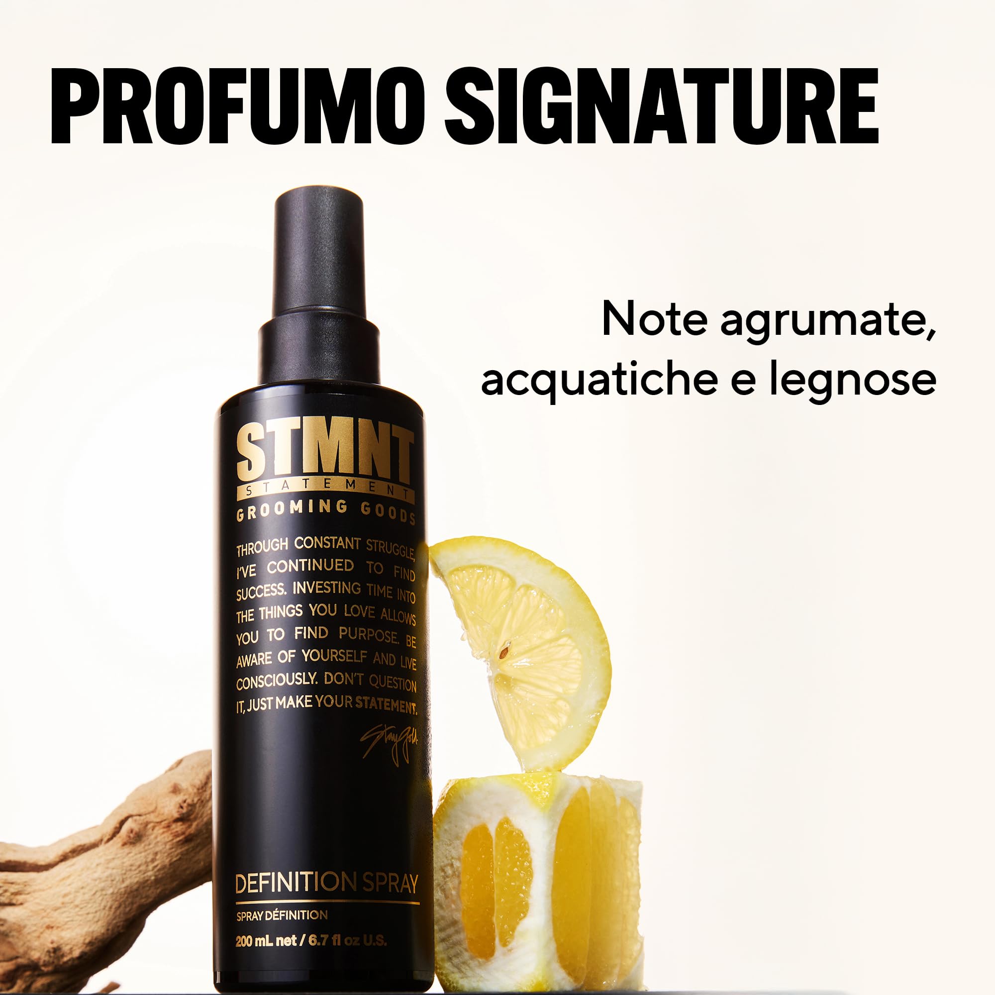 STMNT STATEMENT GROOMING GOODS Definition Spray - Spray Testurizzante - per Definizione - Volume Finitura Semi-matte Fissaggio - Zucchero Sale Glicerina - Formula Vegana 200 ml