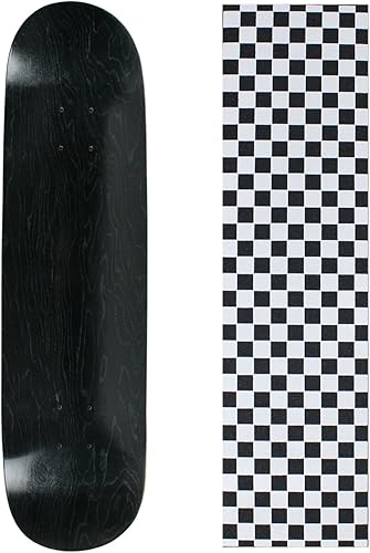 Miniatura 10 de Skateboard Deck Pro 7-Ply Canadian Maple Stained Black with Griptape