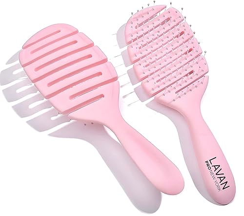 Miniatura 8 de Cepillo para desenredar el cabello Flex (rosa bebé)