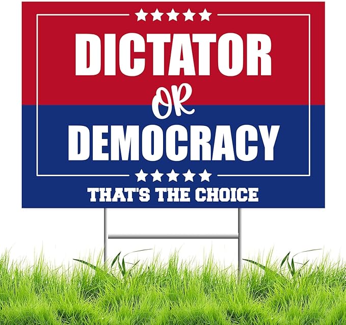 Rockstar Games, développeur de GTA 6, cible de la surveillance du Premier ministre britannique Keir Starmer 6 71f9Y1fcjCL. AC SX679 No Kings Protest Yard Signs Dictator or Democracy Yard Sign Double Sided Corrugated Plastic Outdoor Lawn Garden Sign with Metal H Stake 18x12