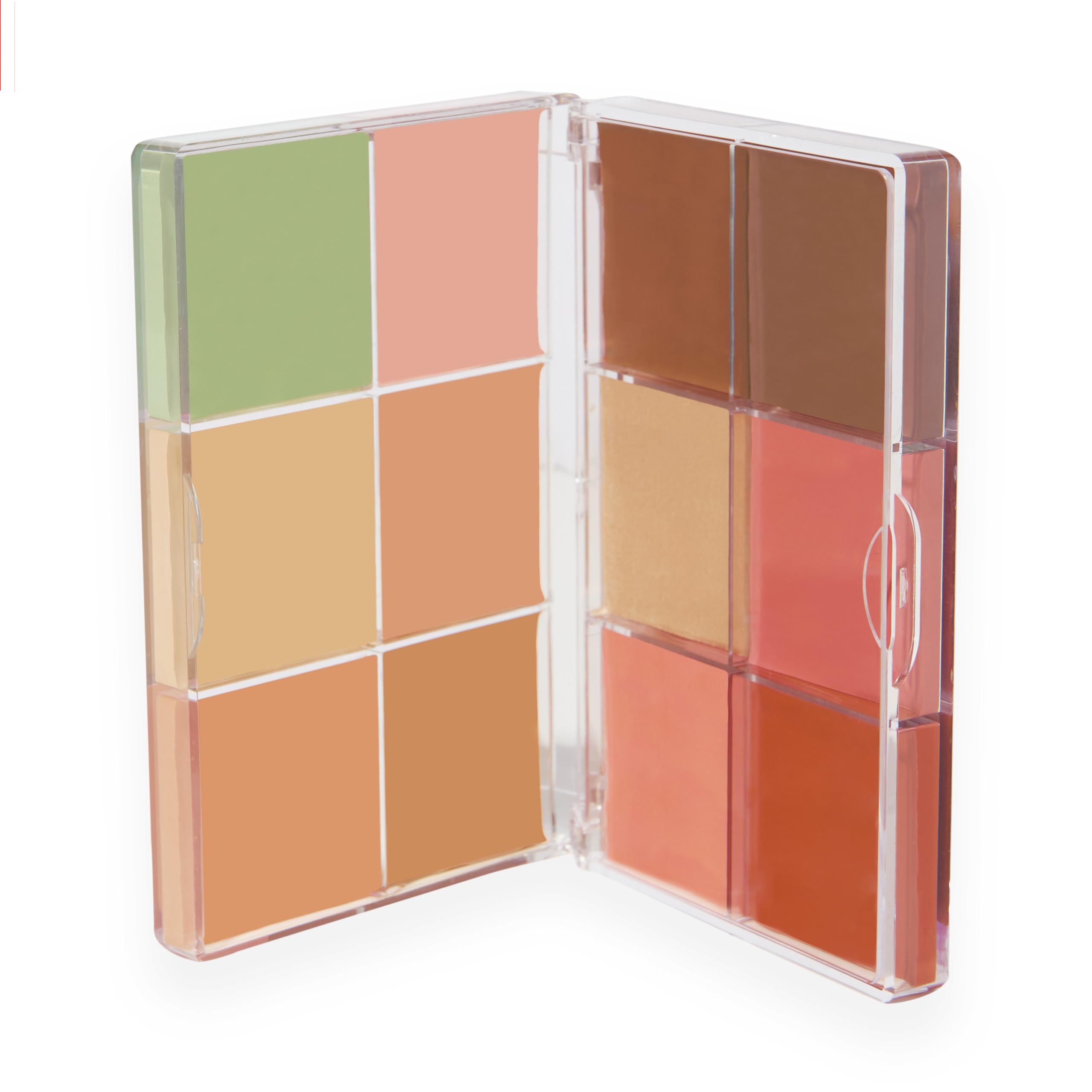 Revolution Everything Base Face Icon Complexion Palette, Paleta Todo En Uno para Ojos, Rostro y Labios, Light, 5 g