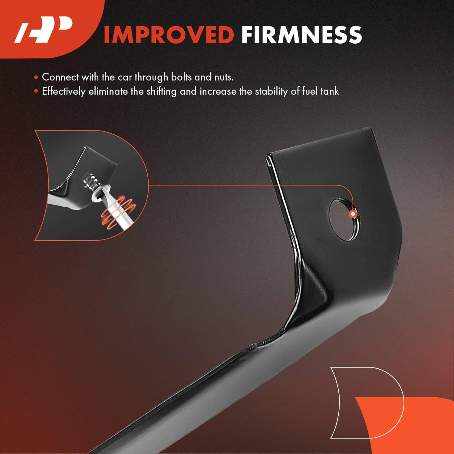 A-Premium Set of 2PCS Fuel Tank Straps Compatible with Ford Ranger & Mazda B2300 B3000 B4000 1995 1996 1997 - Replace for# F57Z9054G, F57Z9054H