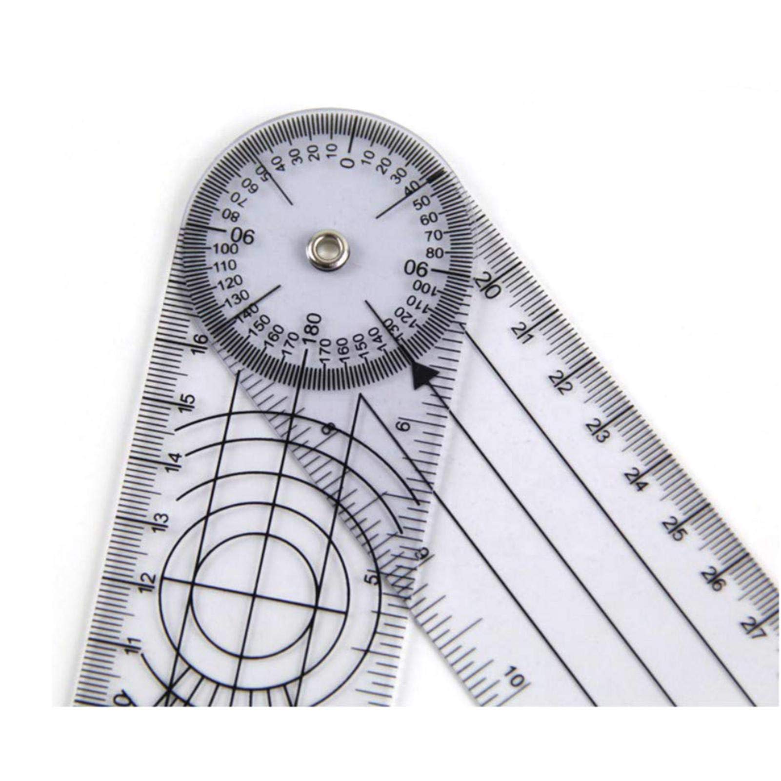 Amazon.co.jp: TeFuAnAn 6本セットプラスチック 角度計 ゴニオメーター