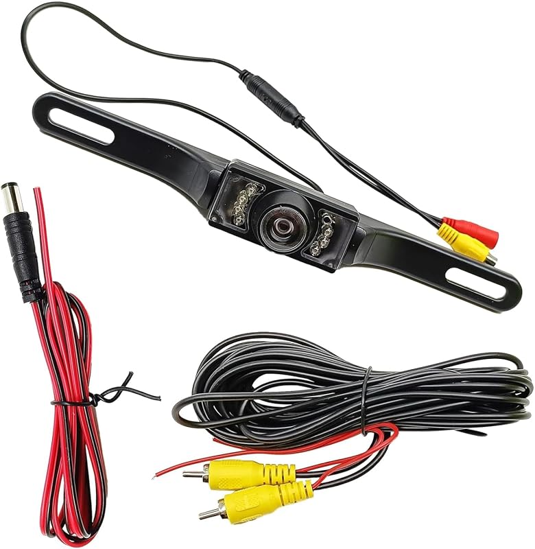 1PC Backup Camera for Car, 170 Degrees Wide Angle HD Video with Night Vision, Waterproof Reversing Parking Camera, Universal for Most Cars (Black)