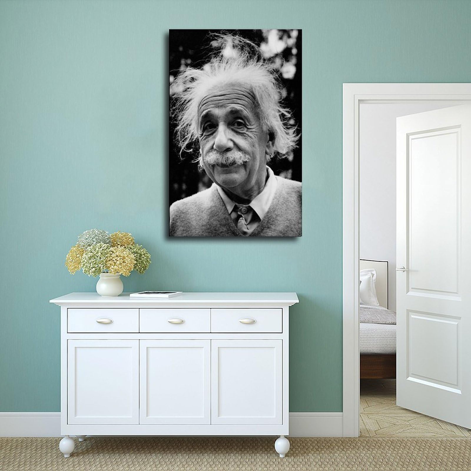 Nacnic Poster Di Albert Einstein In Stile Ritratto A Colori Cartoon  Illustrazioni Di Personaggi Famosi Nella, image size:1600x1600