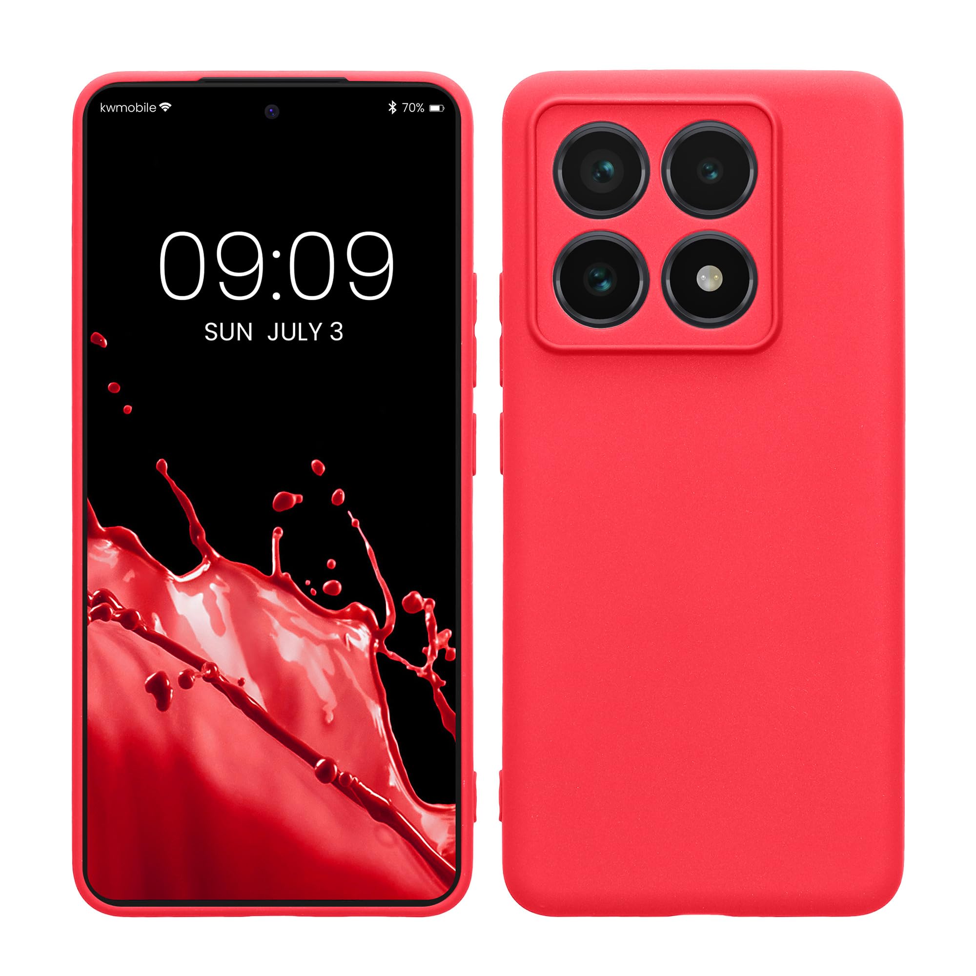 kwmobile Carcasa Compatible con Xiaomi Redmi Note 14 Pro 5G / Poco X7 Funda - Funda Ultrafina de TPU con Bordes elevados - Lavanda Metalizado — view 235