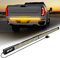 Vista 11 de OPT7 48" Barra de luz LED Redline Parlux de triple fila para puerta trasera con señal de giro secuencial roja - Tira de luz de marco de aluminio