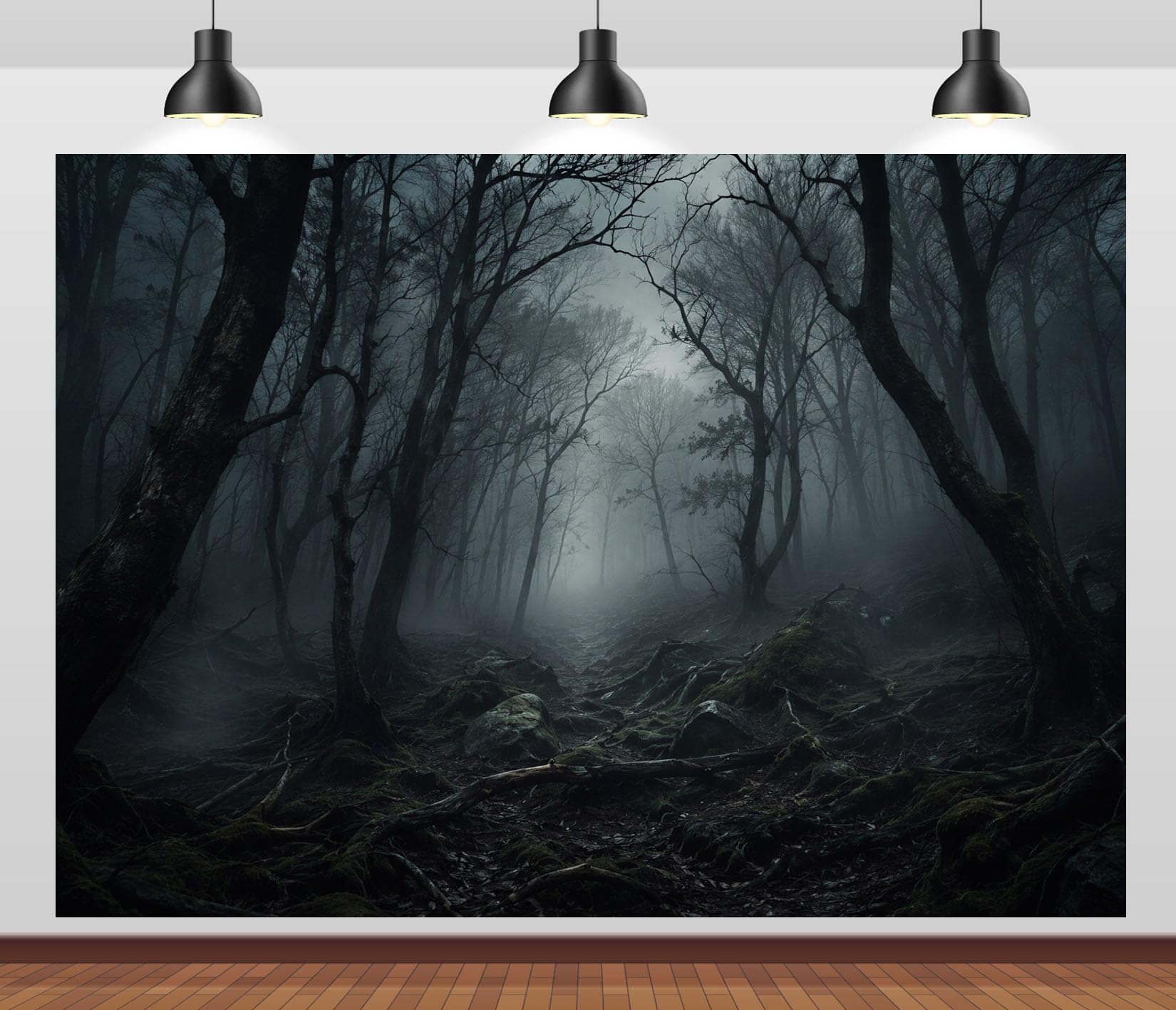 10x8FT (3x2.5m) Sentiero Foresta Alberi Spogli Sfondo Fotografico