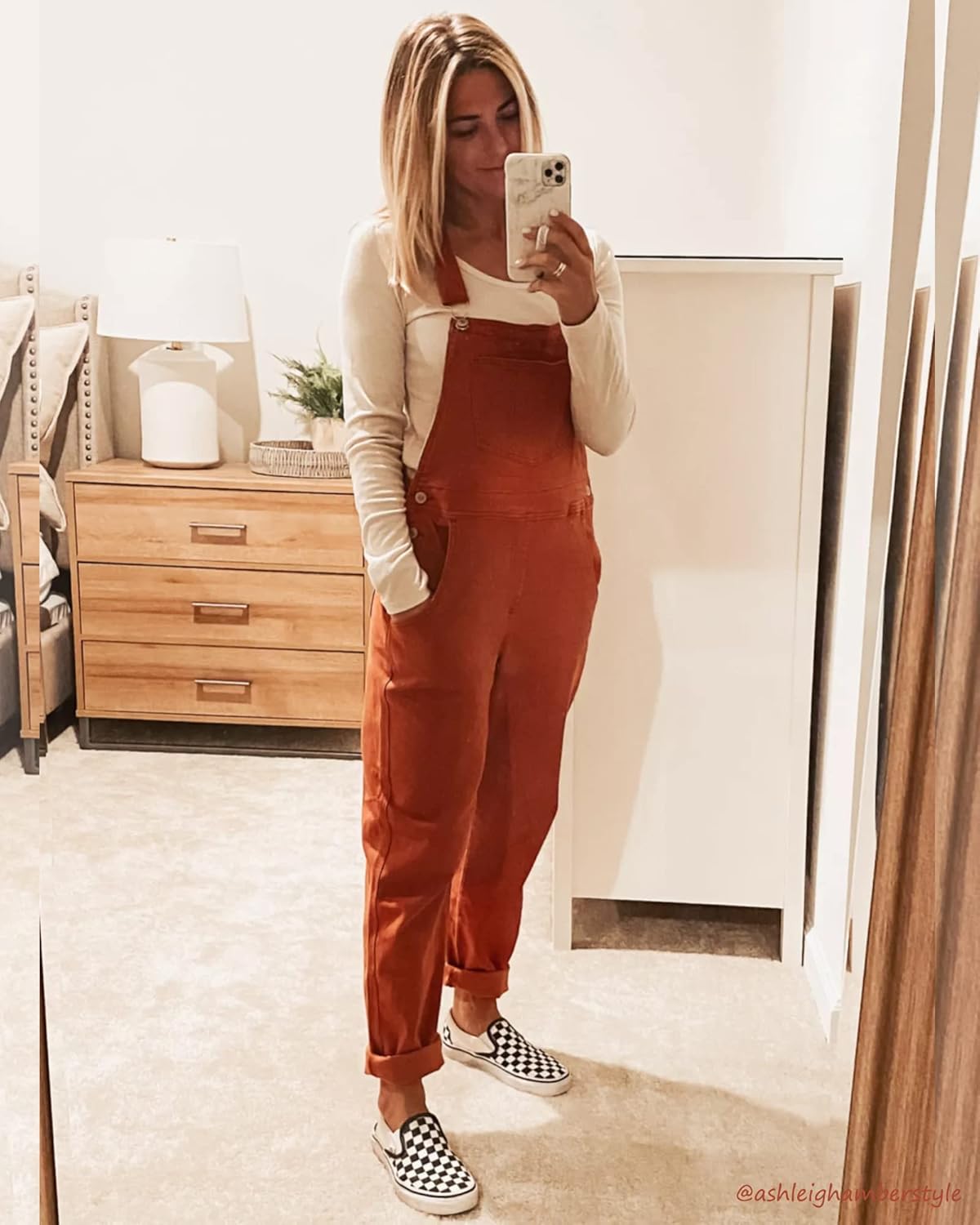 luvamia Women's Casual Stretch Adjustable Denim Bib Overalls Jeans Pants Jumpsuits - Image 4