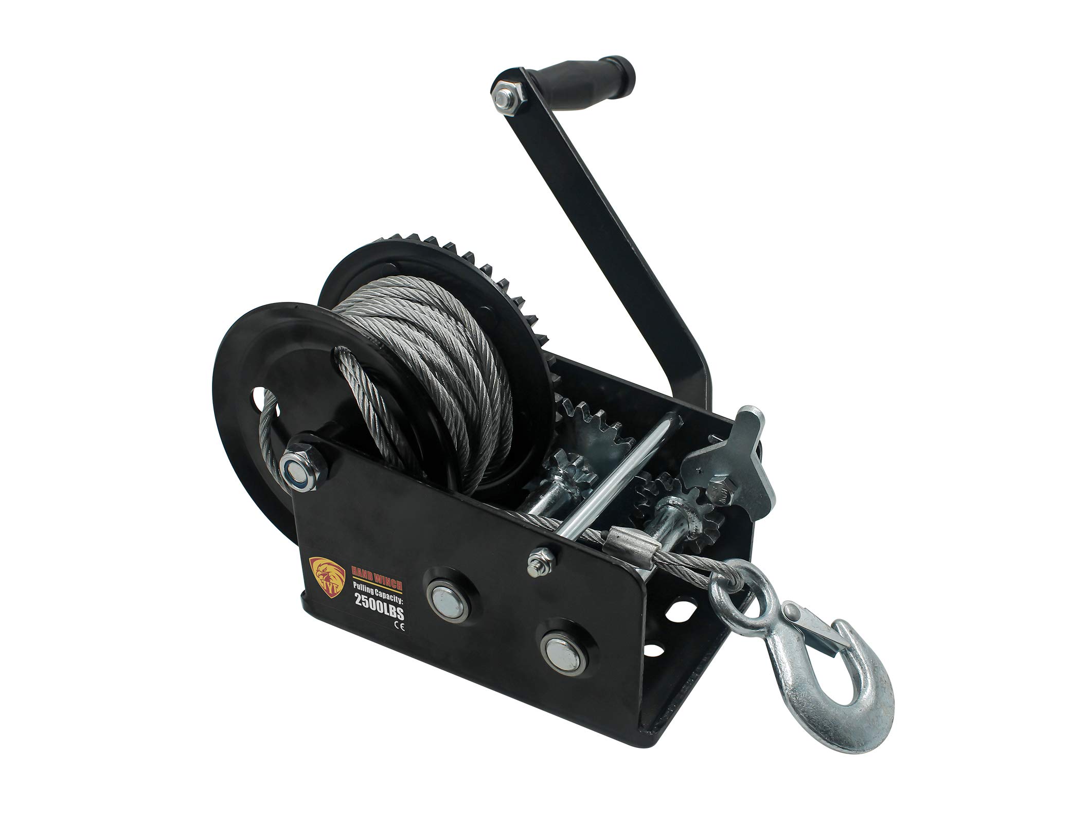 Buy TYT 2500lbs Boat Trailer Winch with Heavy Duty Hook, 26ft Steel
