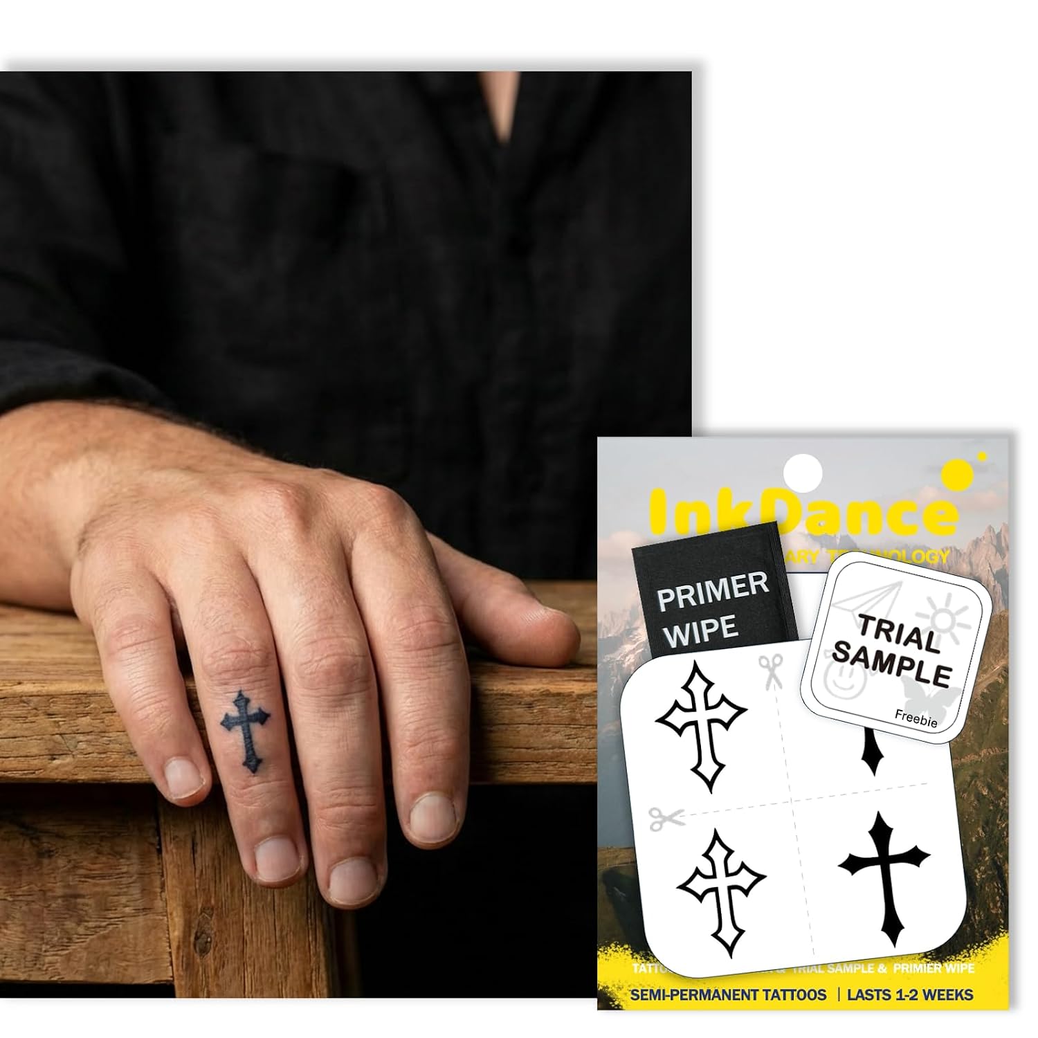MNF Semi-Permanent Tattoo Set of 4 - Long Lasting & Waterproof