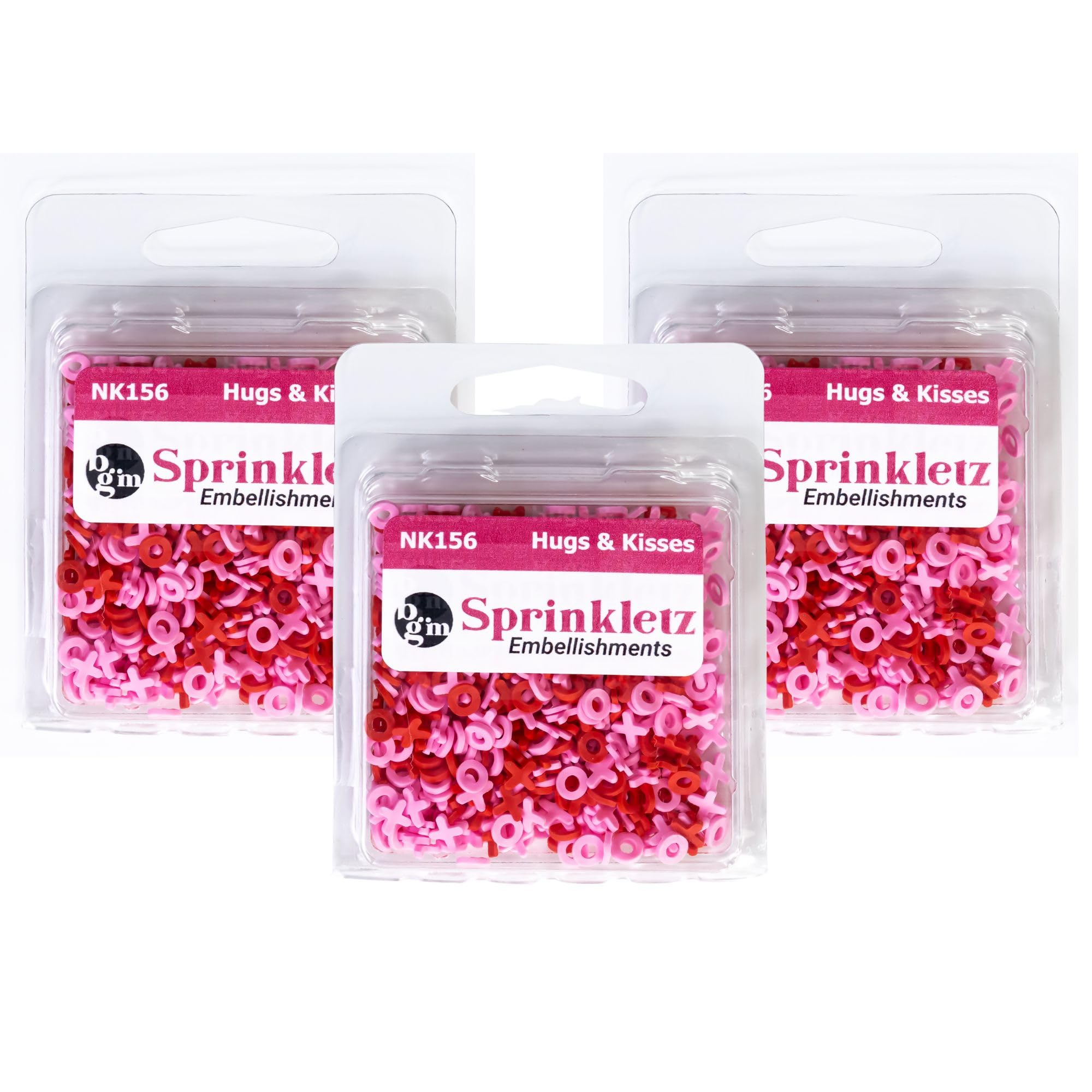 Buttons Galore Hugs & Kisses Sprinkletz Embellishments 12G