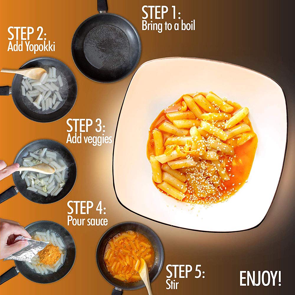 Yopokki Cheese Tteokbokki Pack I Korean Topokki Instant Retort Rice