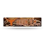 Rico Industries NCAA Texas Longhorns 16-Inch Plastic Street Sign Dcor