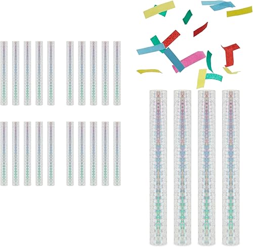Miniatura 3 de Sparkle and Bash Palitos de confeti arcoíris para cumpleaños de arcoíris, confeti de fiesta (1 x 8 pulgadas, paquete de 24)