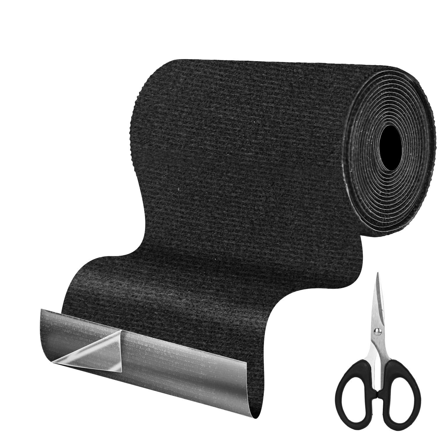 Cinta de reparación de tela autoadhesiva 10 cm x 2 m, cinta de reparación para tela apta para cortinas, sombrillas, lona y ropa para barcos, impermeable, lavable, recortable