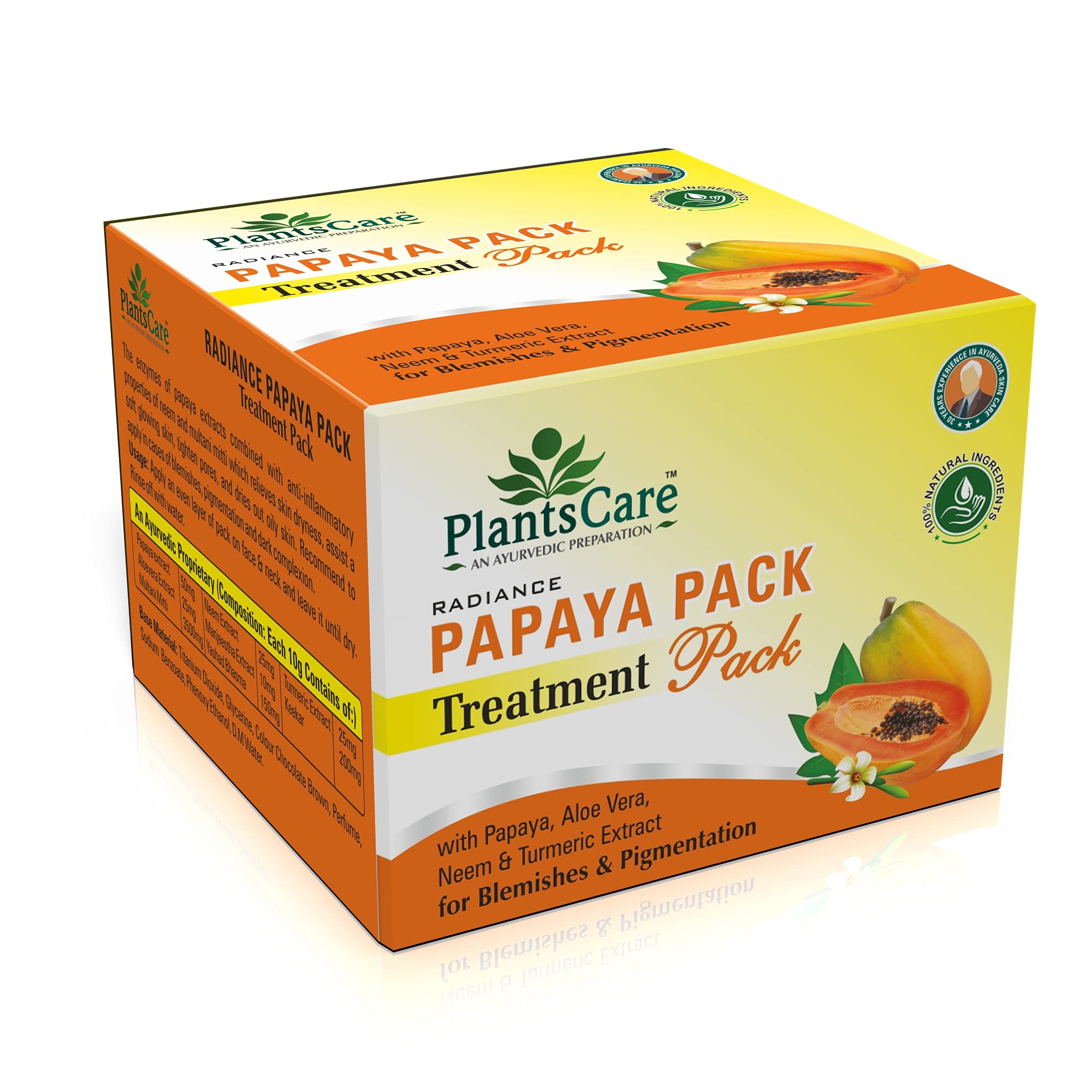 Plants Care Radiance Papaya Pack Treatment Pack 60g-picture-40