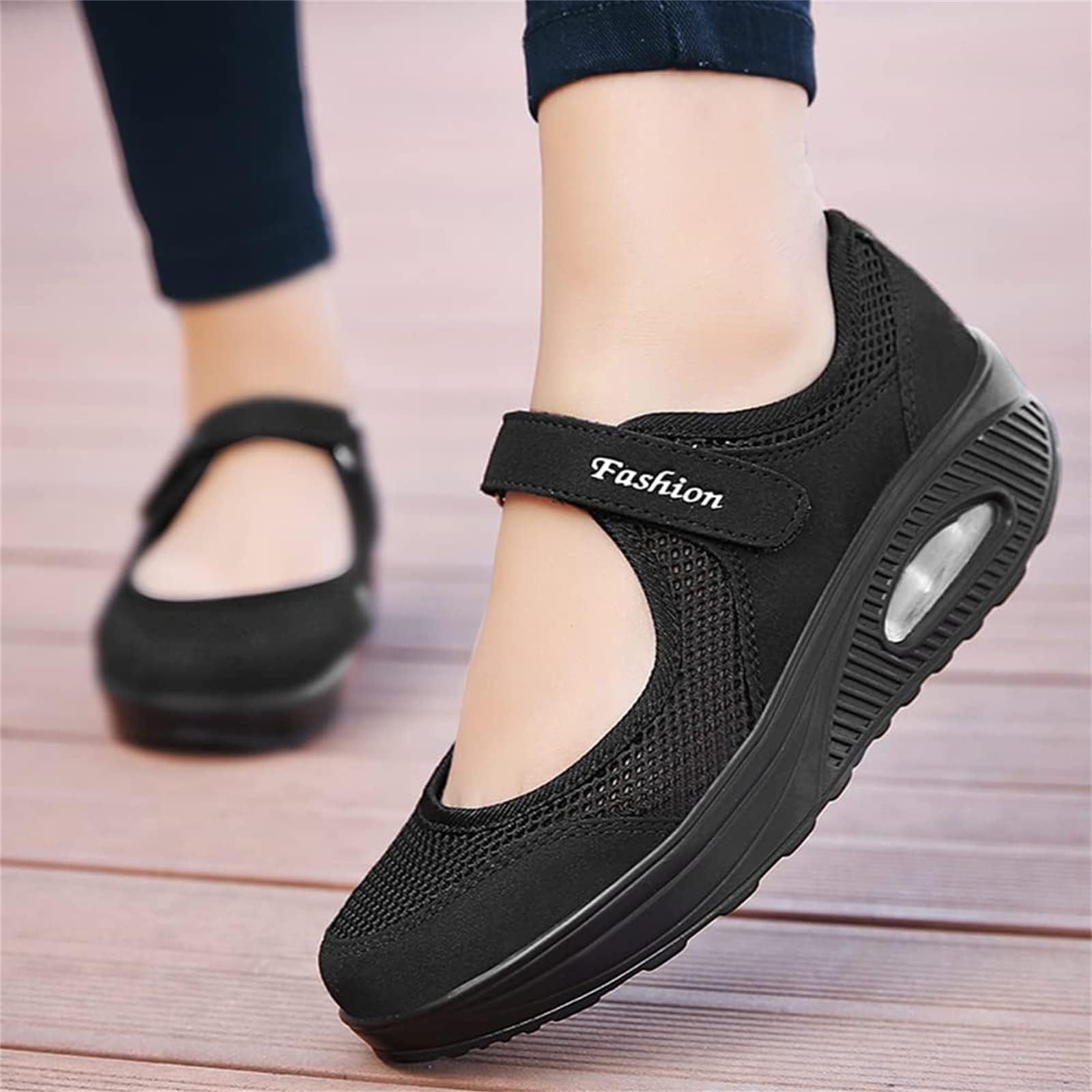 Zapatos Ligeros ortopédicos de enfermería Casuales,Zapatos de Enfermera de Trabajo con cojín de Aire cómodos para Mujer,Zapatillas de Deporte para Caminar Transpirables Ajustables Antideslizantes