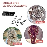 Vista 6 de IKOCO - Horquillas para el pelo en forma de U de 2.4 pulgadas para moños de ballet para mujer con caja de almacenamiento