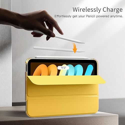 Miniatura 19 de MoKo Funda para iPad mini 7 (A17 Pro) Generation Case 2024, iPad mini 6 2021, funda delgada y ligera de 8.3 pulgadas de carcasa de policarbonato