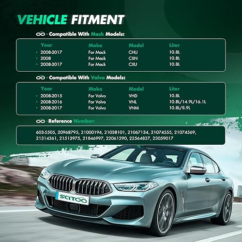 Miniatura 2 de 603-5505 Depósito de refrigerante para botella de refrigerante tanque de desbordamiento para Mack CHU 2008-2017 para Mack CXN 2008 para Mack CXU