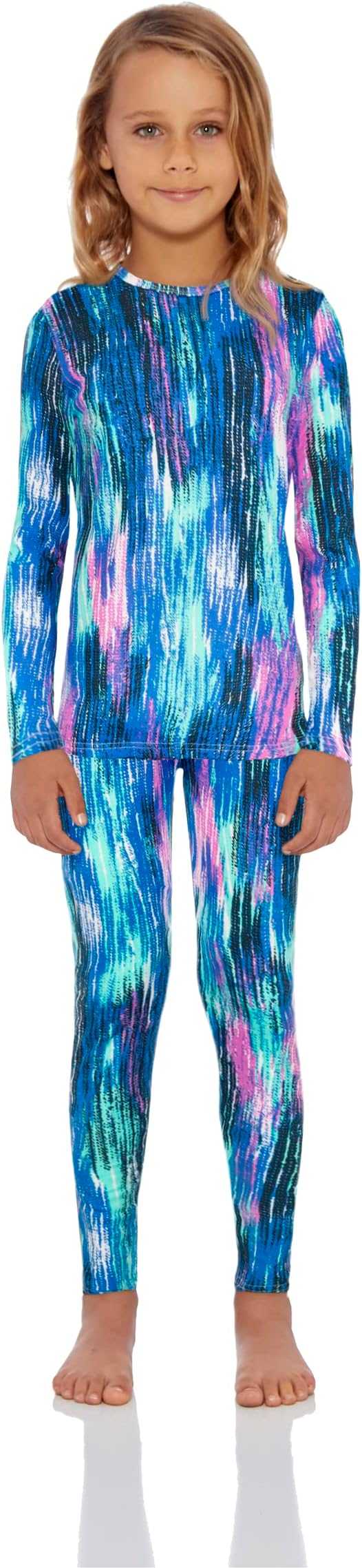 RockyThermal Underwear for Kids, Girls Thermals Top and Bottom Set, Long Johns Underwear, Base Layer for Cold weather/skiing