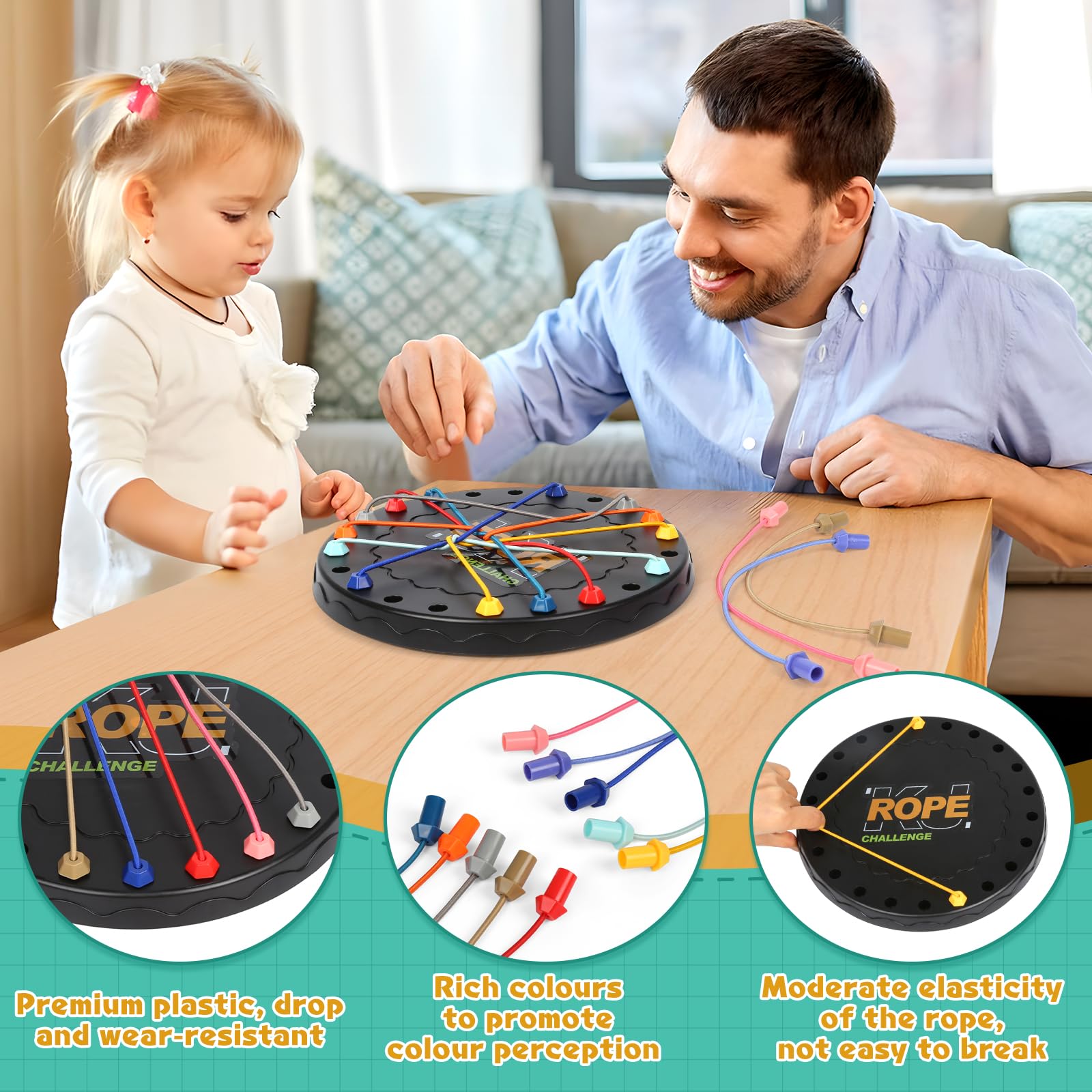 Brainy Knots Rope Untangling, Knot Logic Game, Interactive Twisted Rope ...