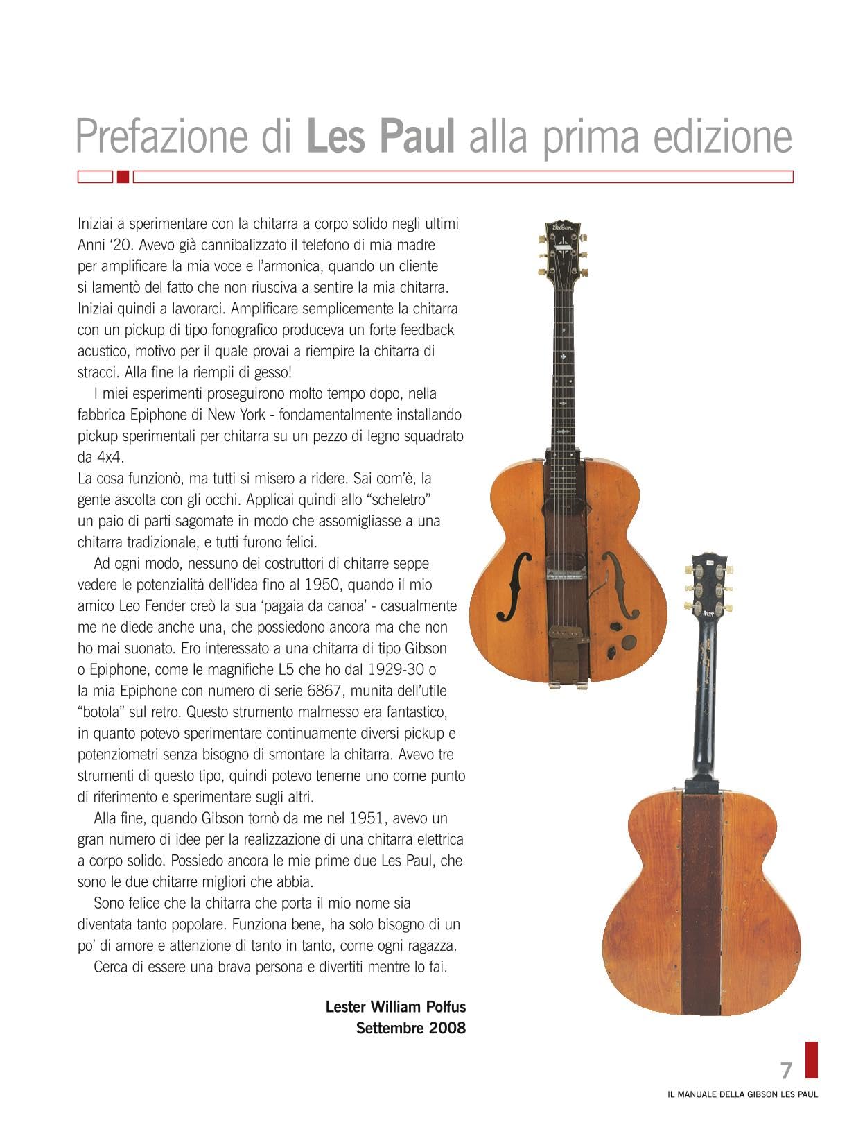 Il manuale della Gibson Les Paul
