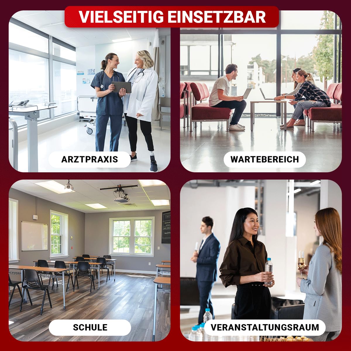 LED Anbaupanel 120x60cm 38W 6080lm 3CCT UGR<19 Deckenleuchte