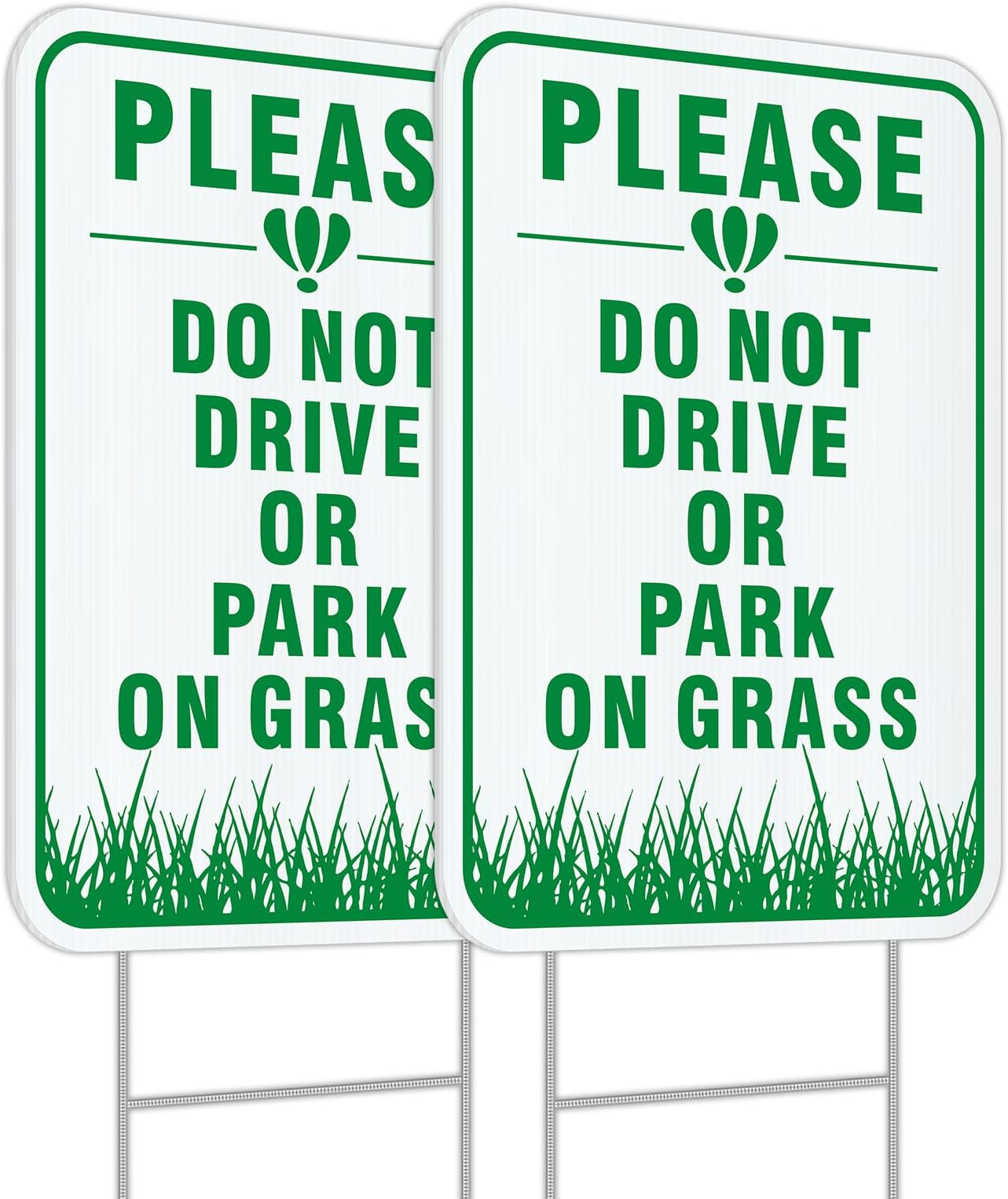 Amazon.com: 1PC Do Not Drive Or Park On Grass Sign, 12 x 8 Inches ...