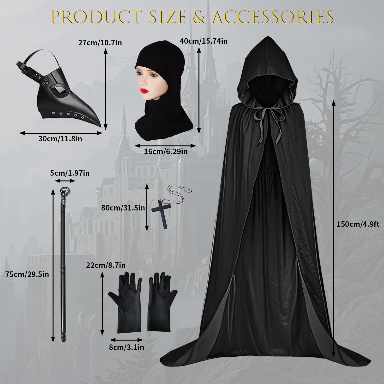 HpCuales Plague Doctor Costume - Image 2